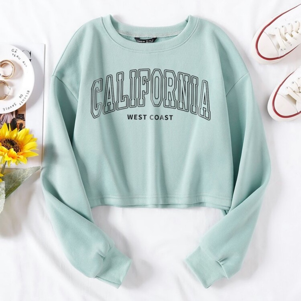 SHEIN California Cropped Sweatshirt size M